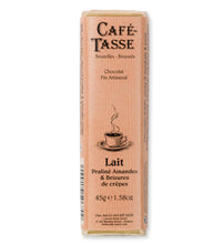Charger l&#39;image dans la galerie, Barre de chocolat au Lait, praliné Amandes et Crépailletes
