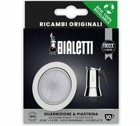 Set Bialetti 3 joints + 1 filtre pour cafetière induction 10 tasses