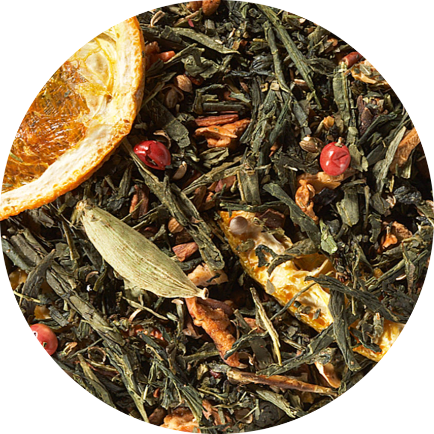 Biscuit d'orange | Thé vert